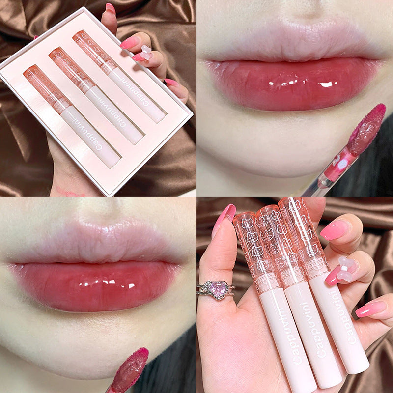 Bubble Glaze Mirror Water Glass Full Lips Long-lasting Lipsticks