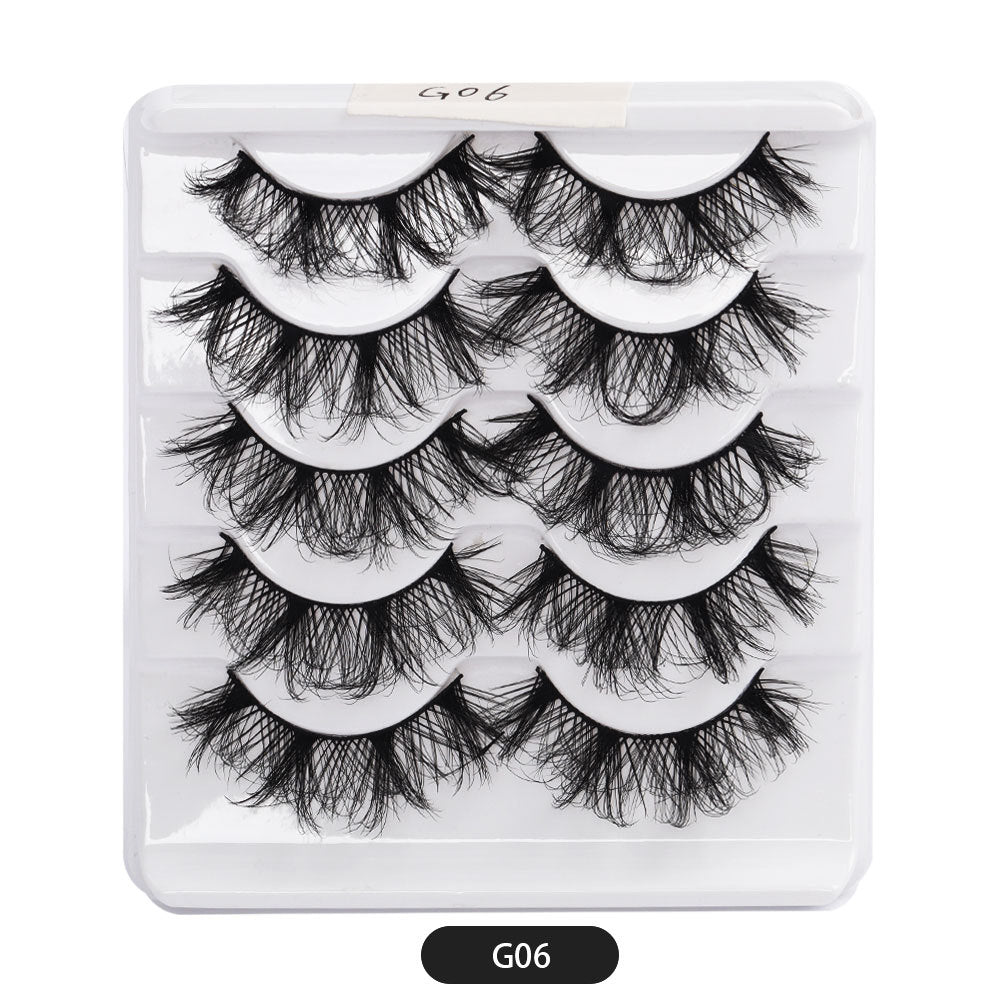 Eyelashes Thick Cross Imitated Mink Pairs False Lashes