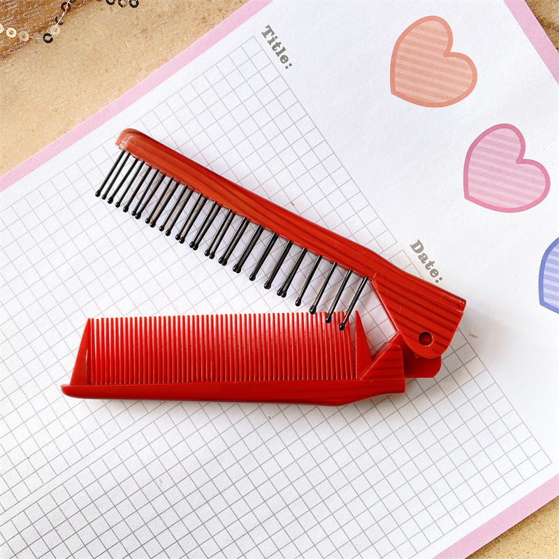 Business Traveling Portable Partition Folding Setting Hair Brushes & Combs