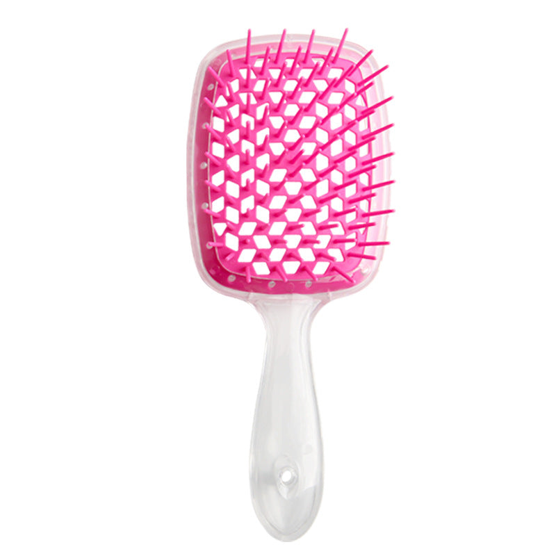 Play Beauty Hollow Mesh Massage Hairdressing Shape Plaid Salon Hair Brushes & Combs