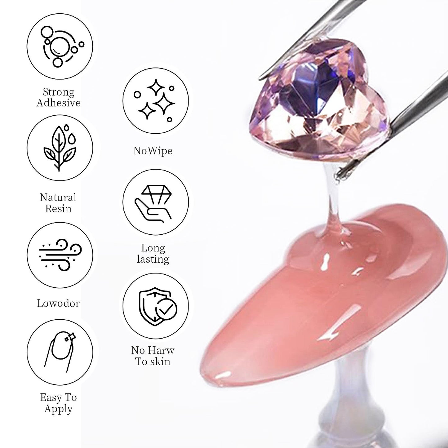 Rhinestone Sticking Glue Sticky Diamond Jewelry Nail Polish