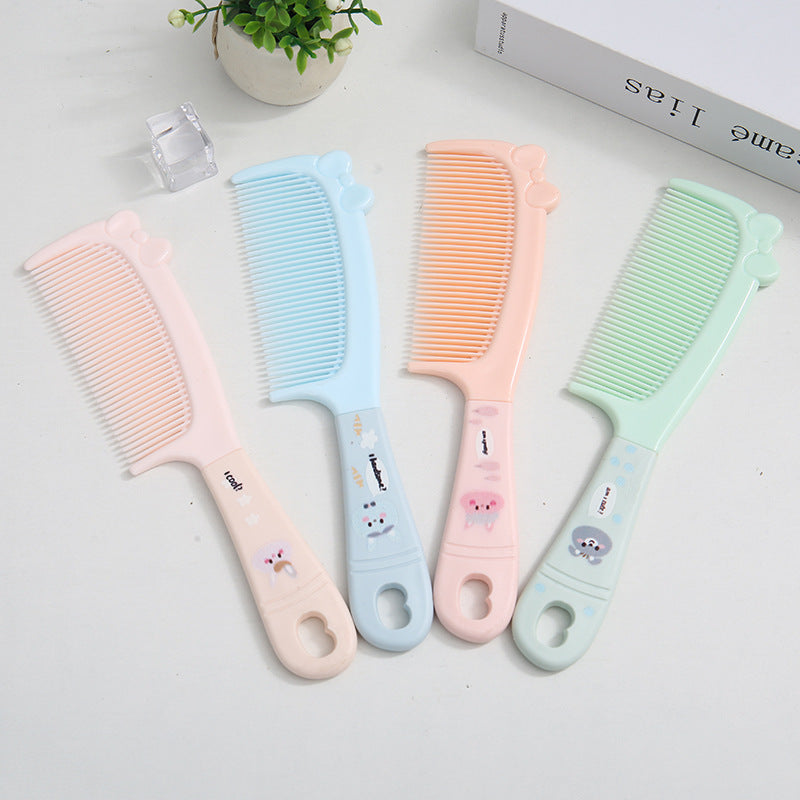 Thickened Cute Cartoon Silicone Handle Hairdressing Hair Brushes & Combs