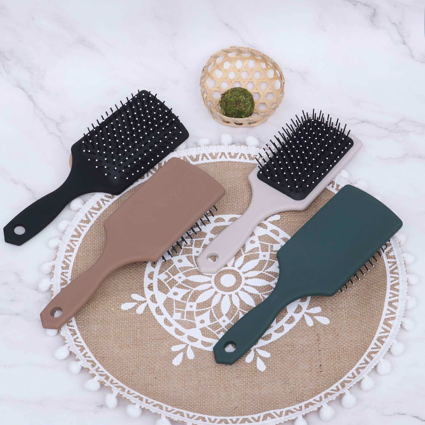 Women's Styling Plastic Airbag Square Air Cushion Hair Brushes & Combs