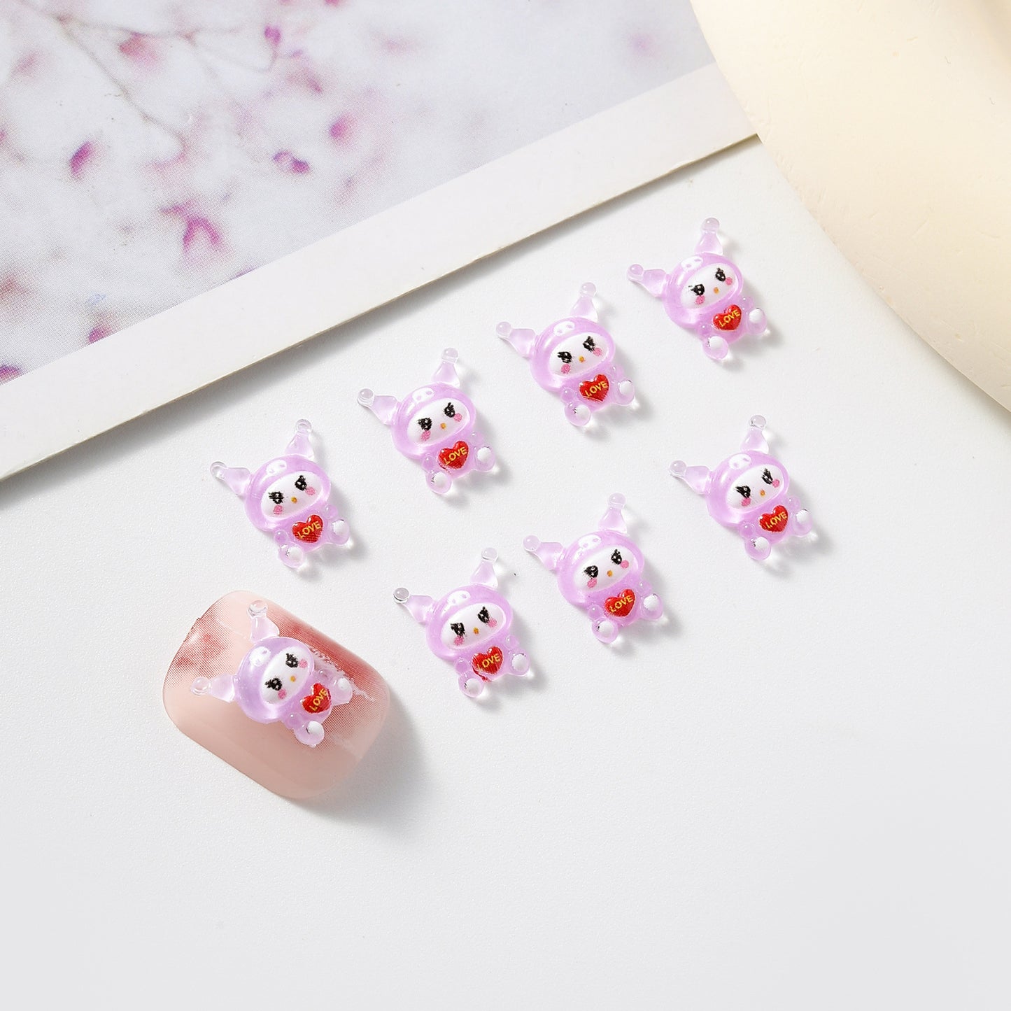 Cartoon Ornament Cute Cat Clow Melody Nail Care Nail Art