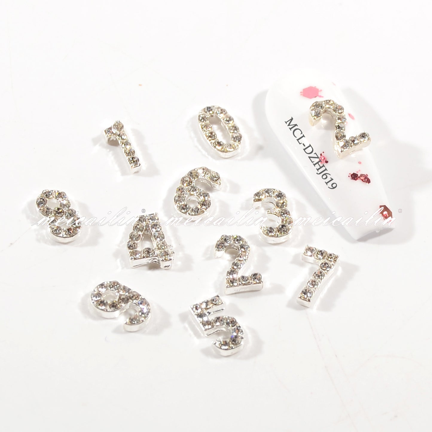 Alloy Random Combination Stereo Digital Ornament Super Nail Care Nail Art