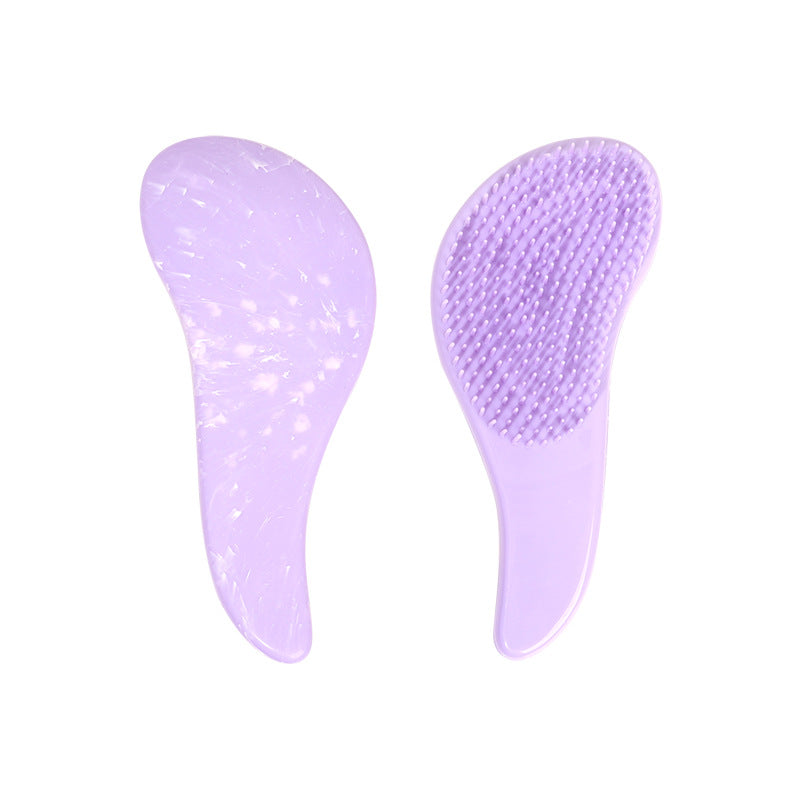 Versatile Massage Macaron Marbling Foot Smooth Hair Brushes & Combs