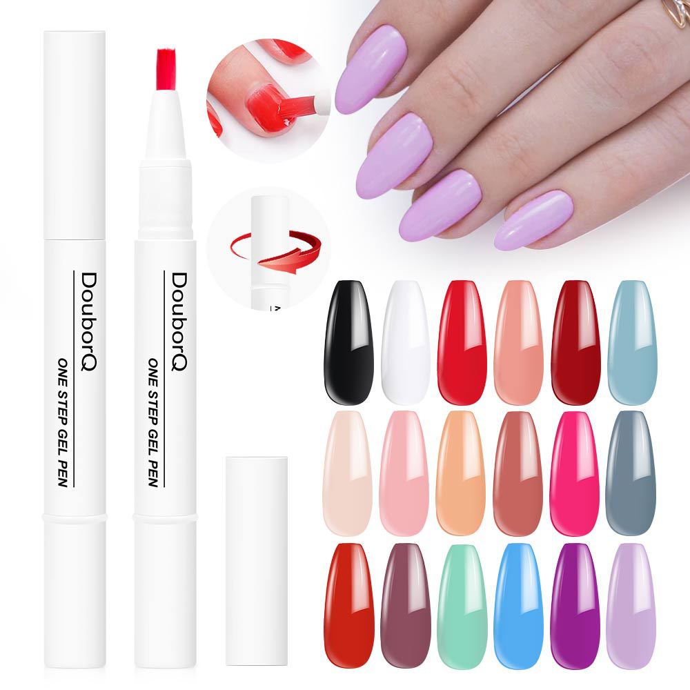 Manicure One Step Glue Pen-shaped Gel Nail Polish