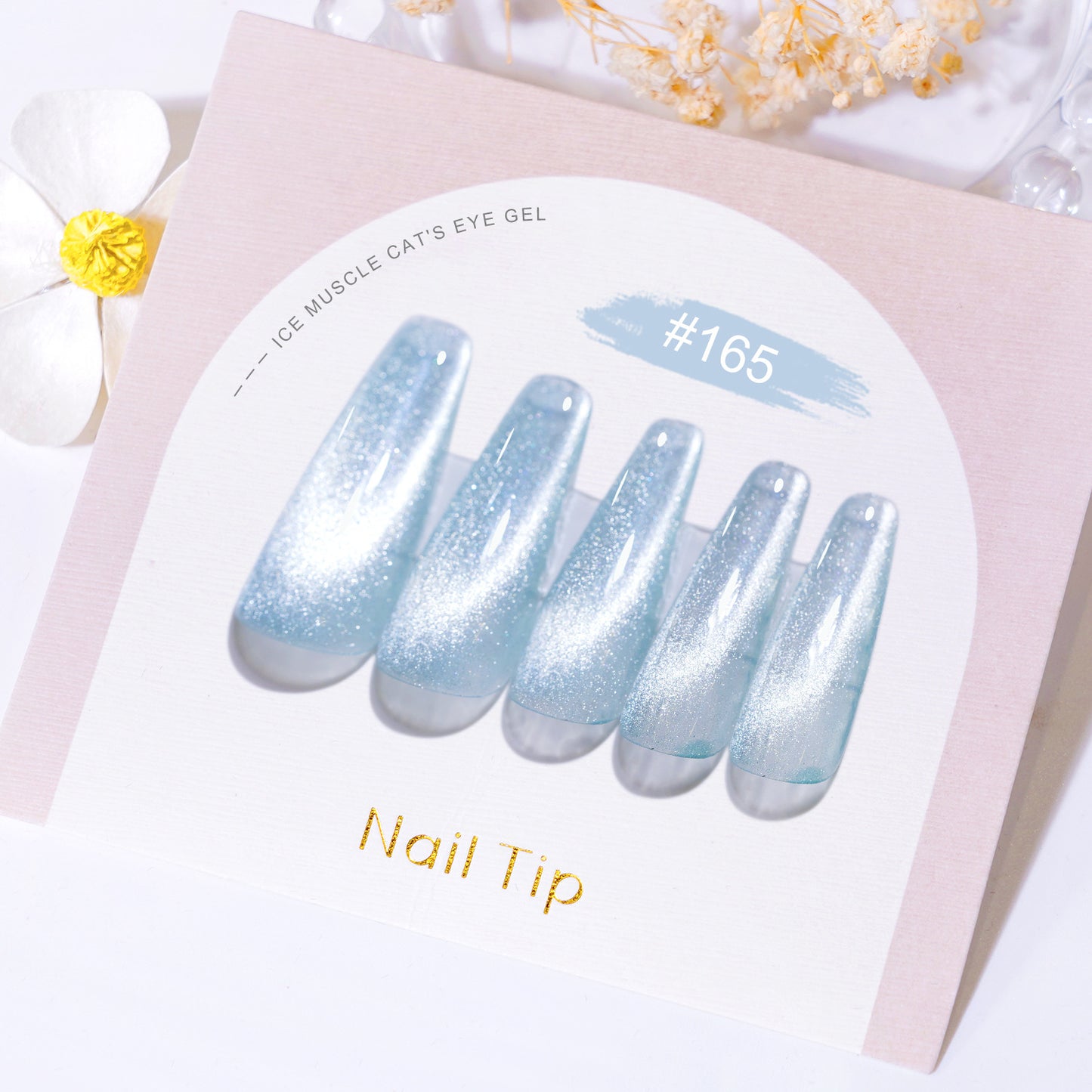 Crystal Cat Series Gel White Color Glue Nail Polish