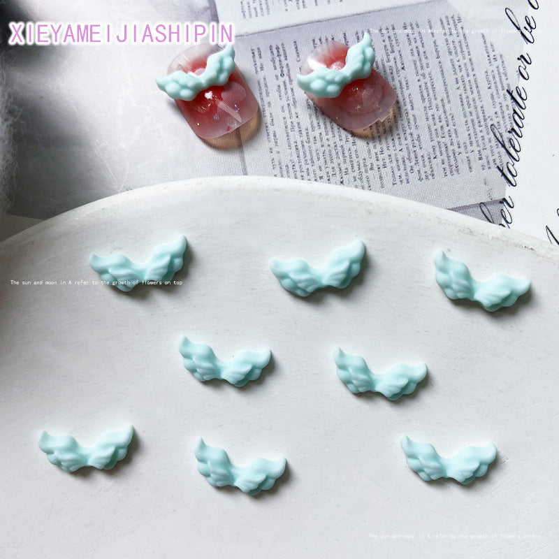 Angel Wings Trinket Mini Cartoon Resin Nail Care Nail Art