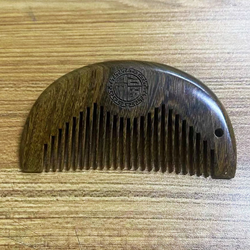 Sandalwood Double-sided Carved Wood Scalp Head Hair Brushes & Combs