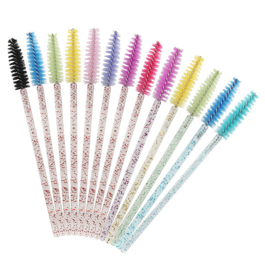 Wholesale Crystal Spiral Mascara Brush Extremely Fine Eyelash Wedding Makeup Brushes Accessories