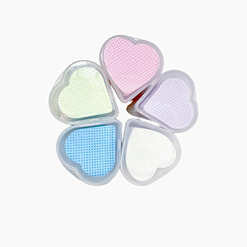 Of Love Heart-shaped Mouth Wipe Glue Cleaning False Lashes