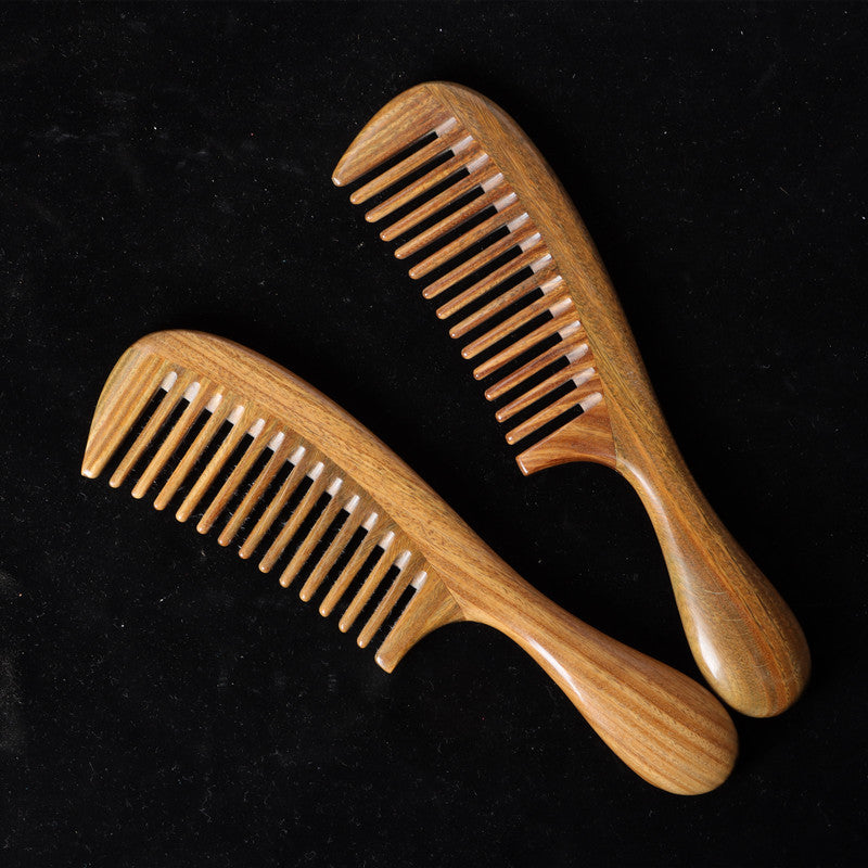 Wood Splicing Drum Handle Dense Gear Hair Brushes & Combs