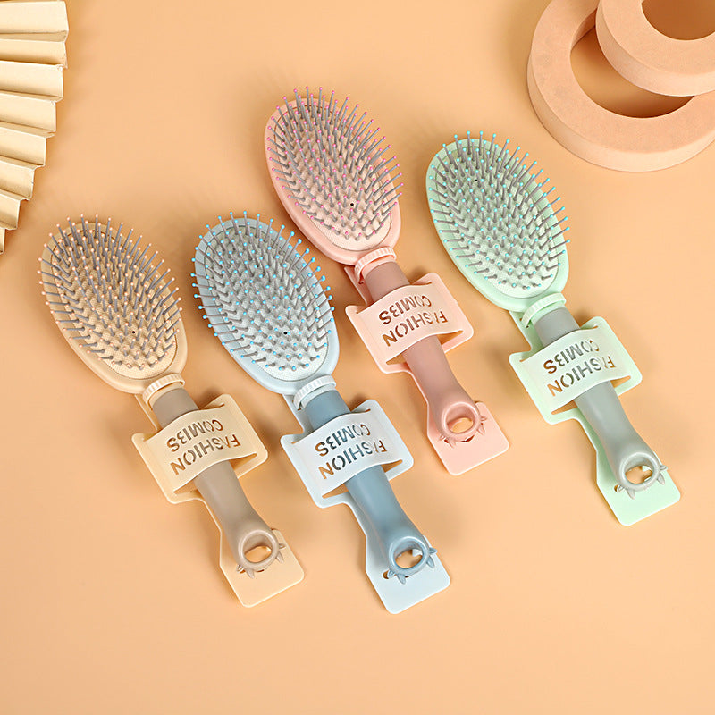 Tangle Air Cushion Ms. Long Curling Round Hair Brushes & Combs