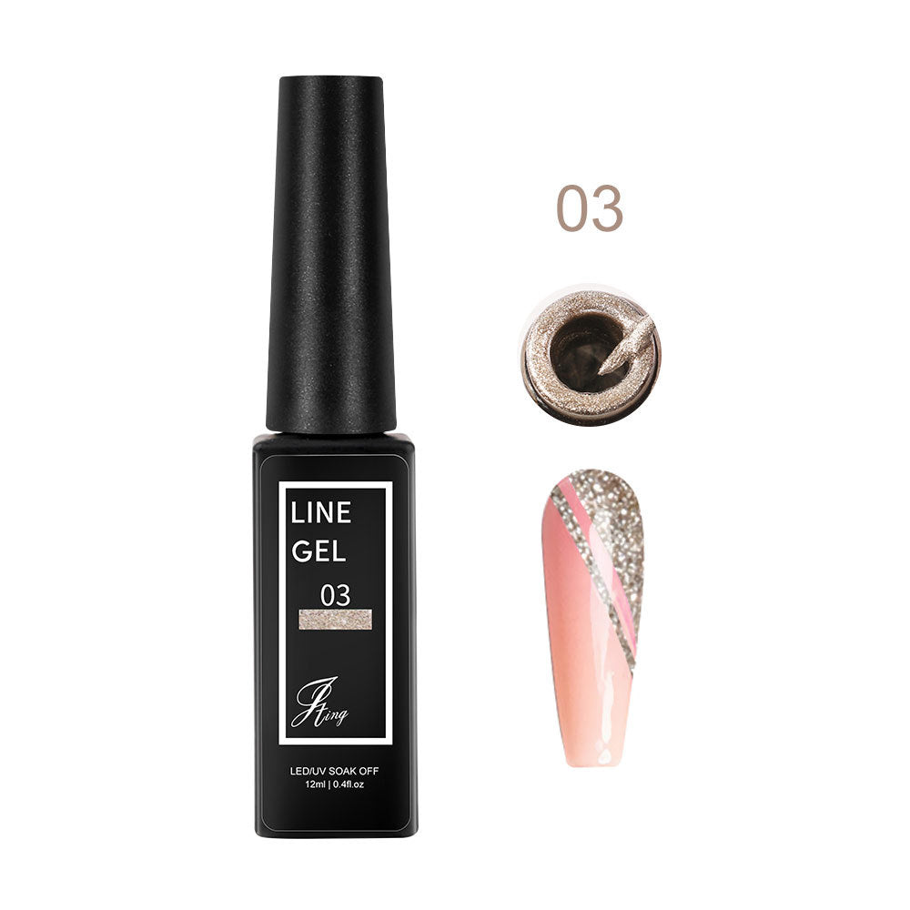 Single Bottle Line Pulling Gel Artificial Nail Polish