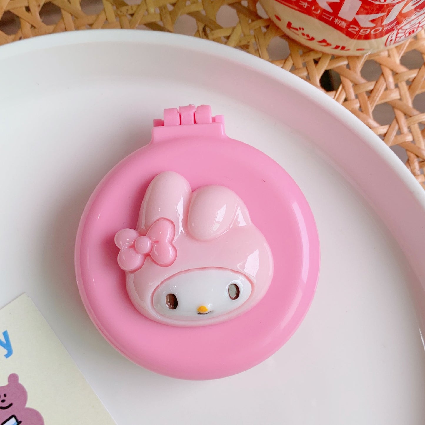 Cute Cartoon Girlish Air Cushion Mirror Hair Brushes & Combs