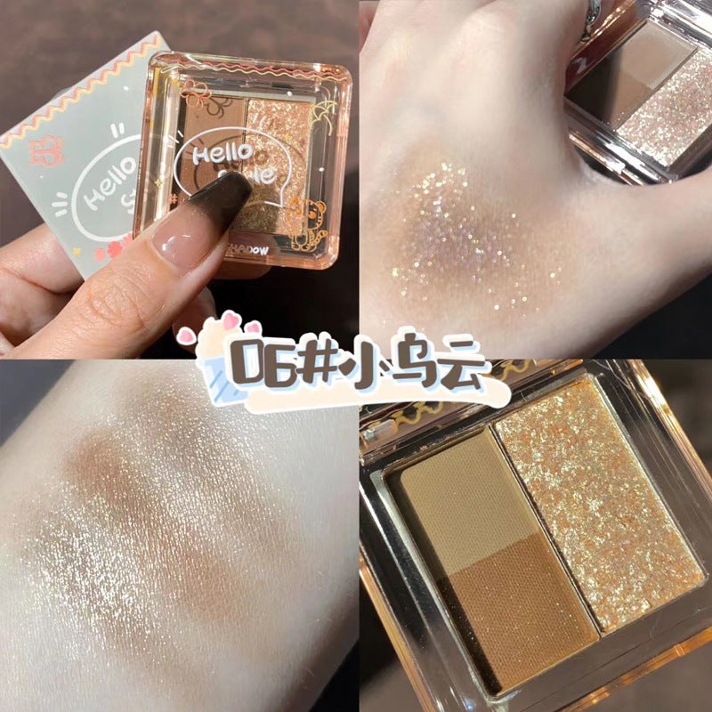 Small Exquisite Shadow Plate Thin Glittering Shimmer Eyeshadow