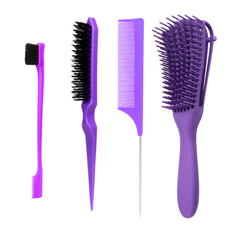 Antistatic Eight Claw Pomade Modified Edge Control Brush Hair Brushes & Combs