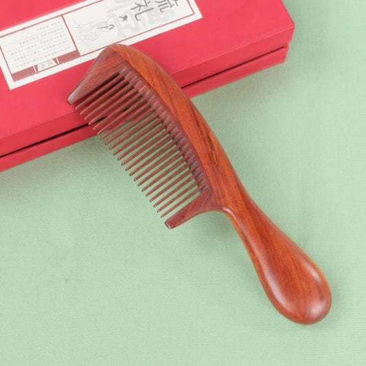 Red Sandalwood Wooden Handle Rosewood Green Hair Brushes & Combs