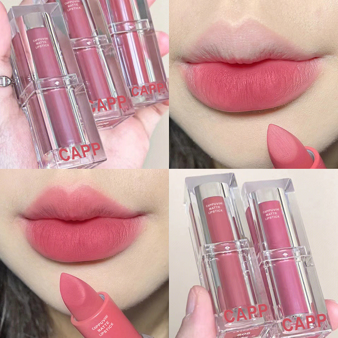 Bubble Matte Plain Nude Transparent Acrylic Low Lipsticks