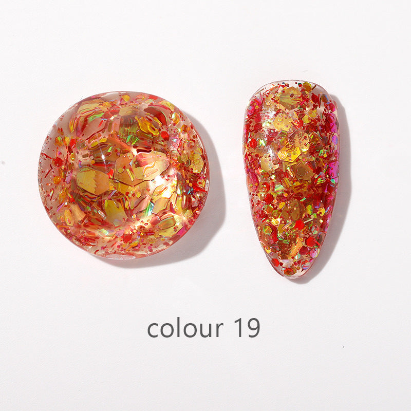 Beauty Gel Mini Color Large Sequins Nail Polish