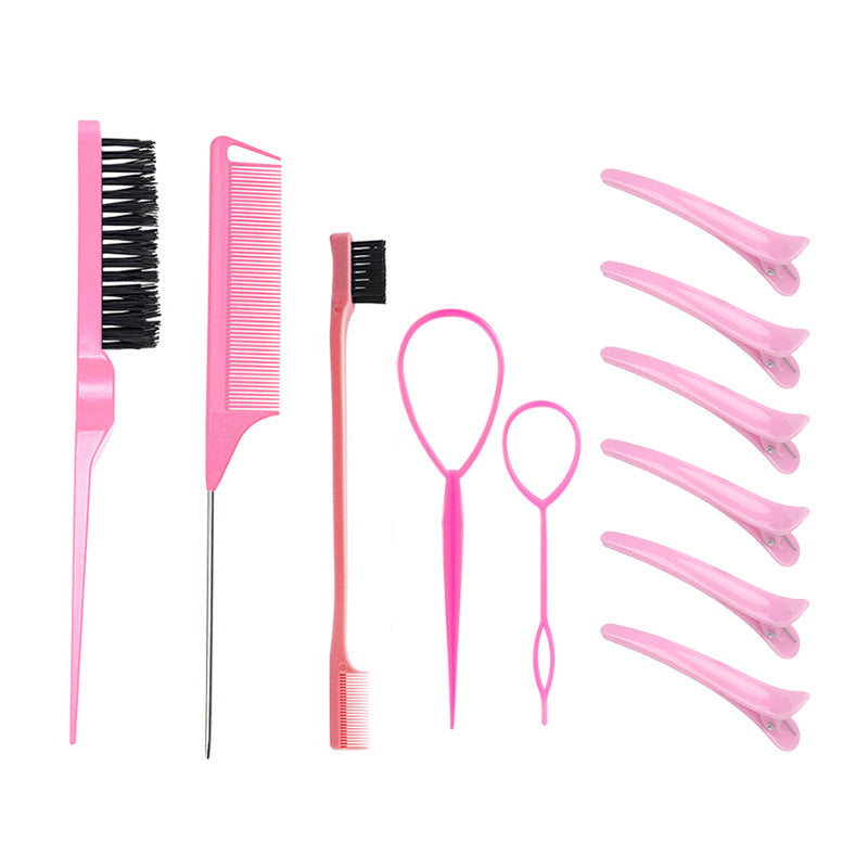 Fluffy Plate Bristle Steel Needle Tail Hair Brushes & Combs