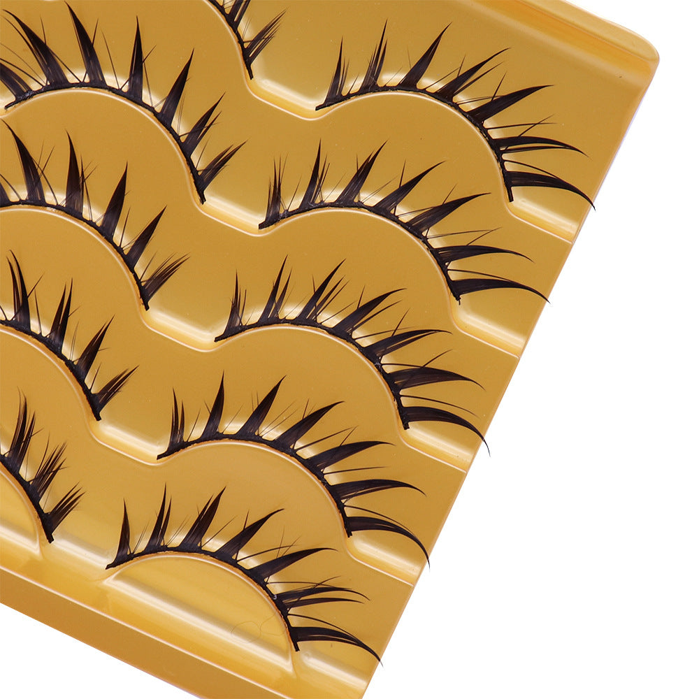 Eyelashes Three-branch Color Tail Lengthened Oblique False Lashes