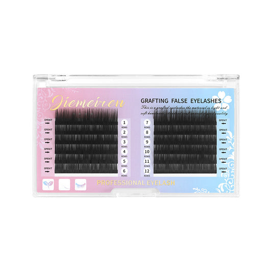 Curved Grafting Eyelashes Round Natural Super False Lashes