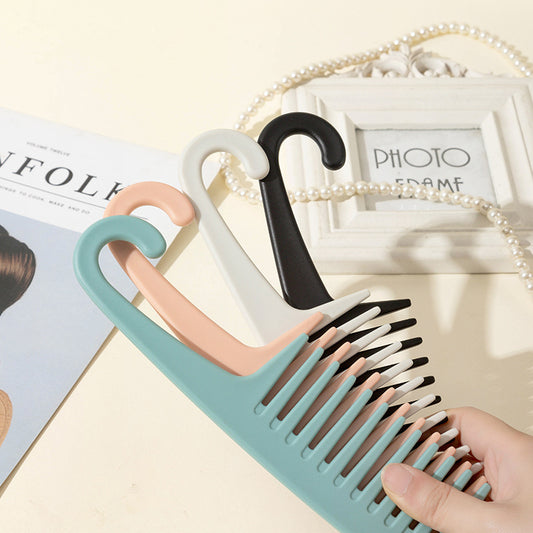 Simple Pointed Tail Portable Wide Fine Hair Brushes & Combs