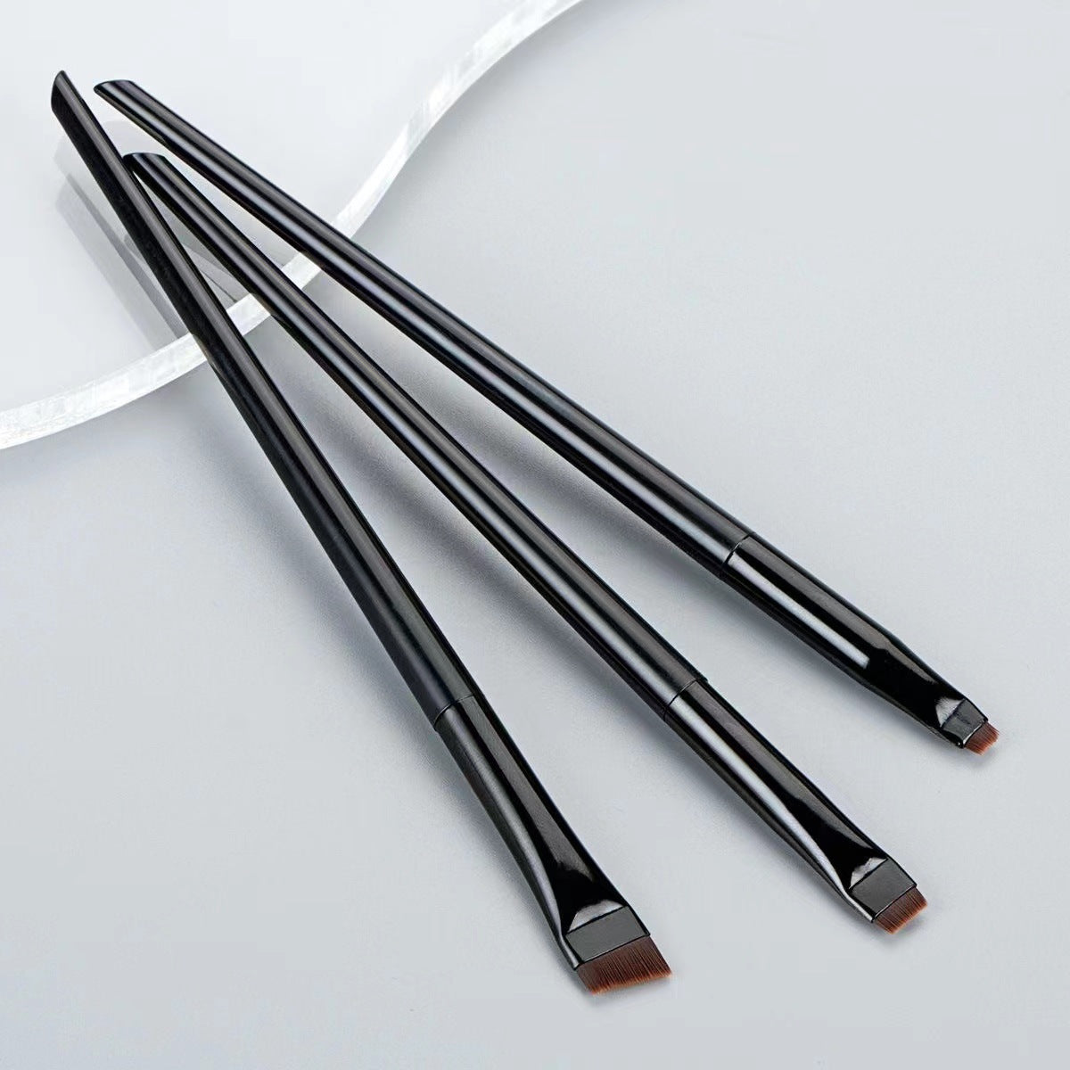 Oblique Tail Flat Head Brush Eyebrow Makeup Brushes Accessories