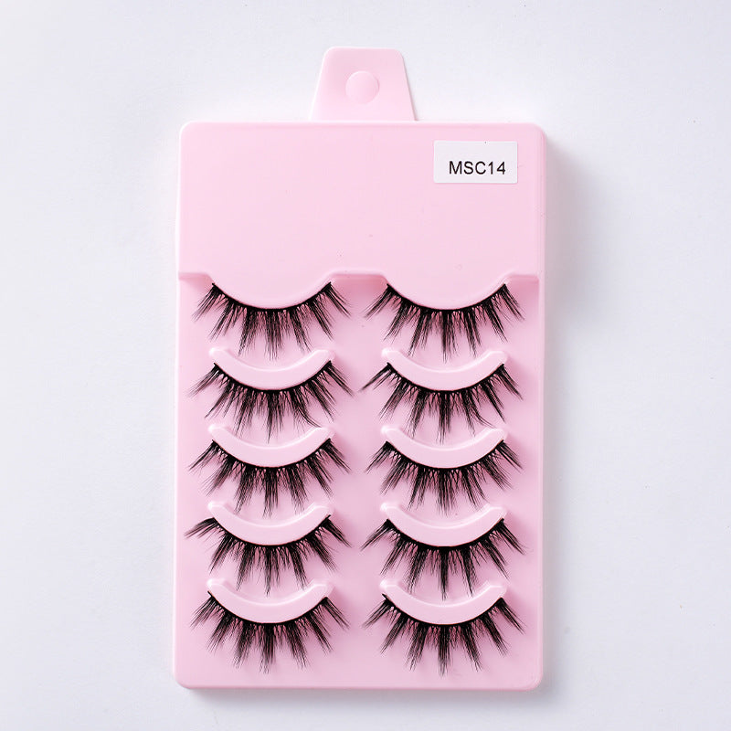 Eyelashes Eyelash Black Stem Self-adhesive Reusable False Lashes