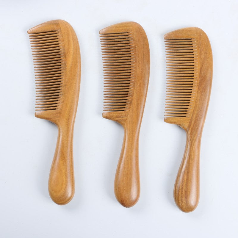 Wood Splicing Drum Handle Dense Gear Hair Brushes & Combs