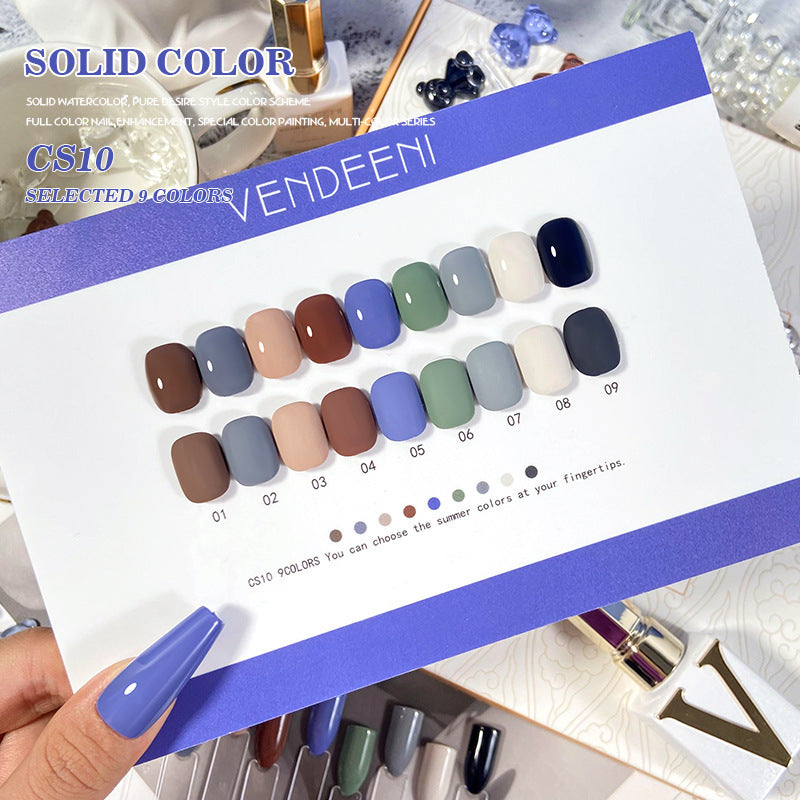 Uv Solid Basic Collection Mini Series Macaron Nail Polish