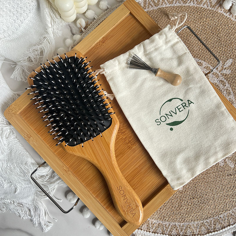 Smooth Fluffy Bristle Air Cushion Hairdressing Bamboo Hair Brushes & Combs