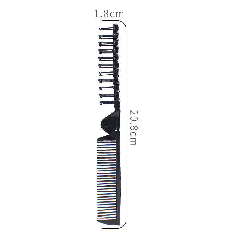 Plastic Folding Tangle Setting Styling Dense Hair Brushes & Combs