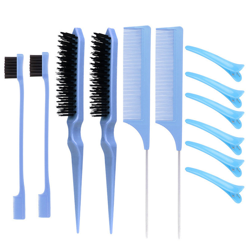 Hairdressing Tail Fluff Double Three Rows Hair Brushes & Combs