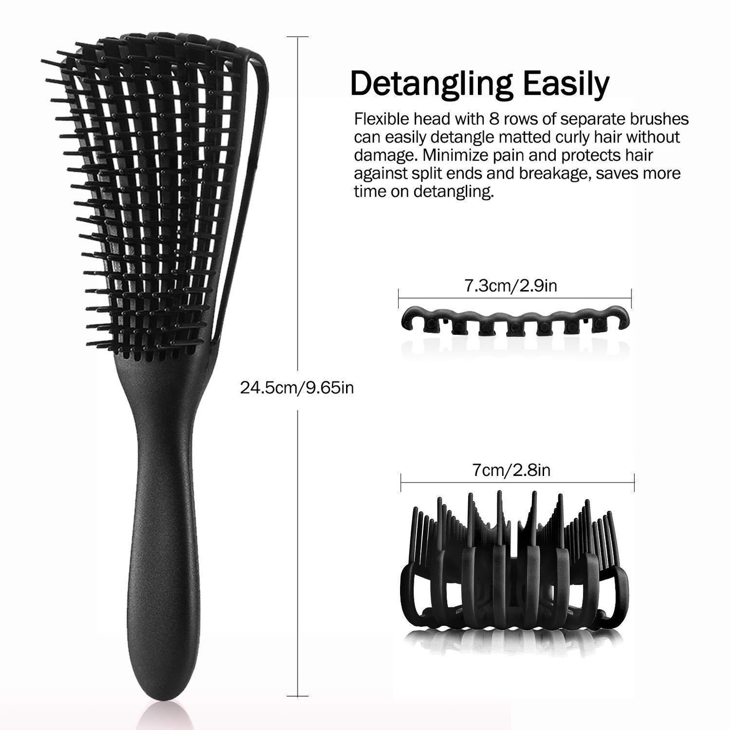 Smooth Massage Breathable Vent Fluffy Shape Hair Brushes & Combs