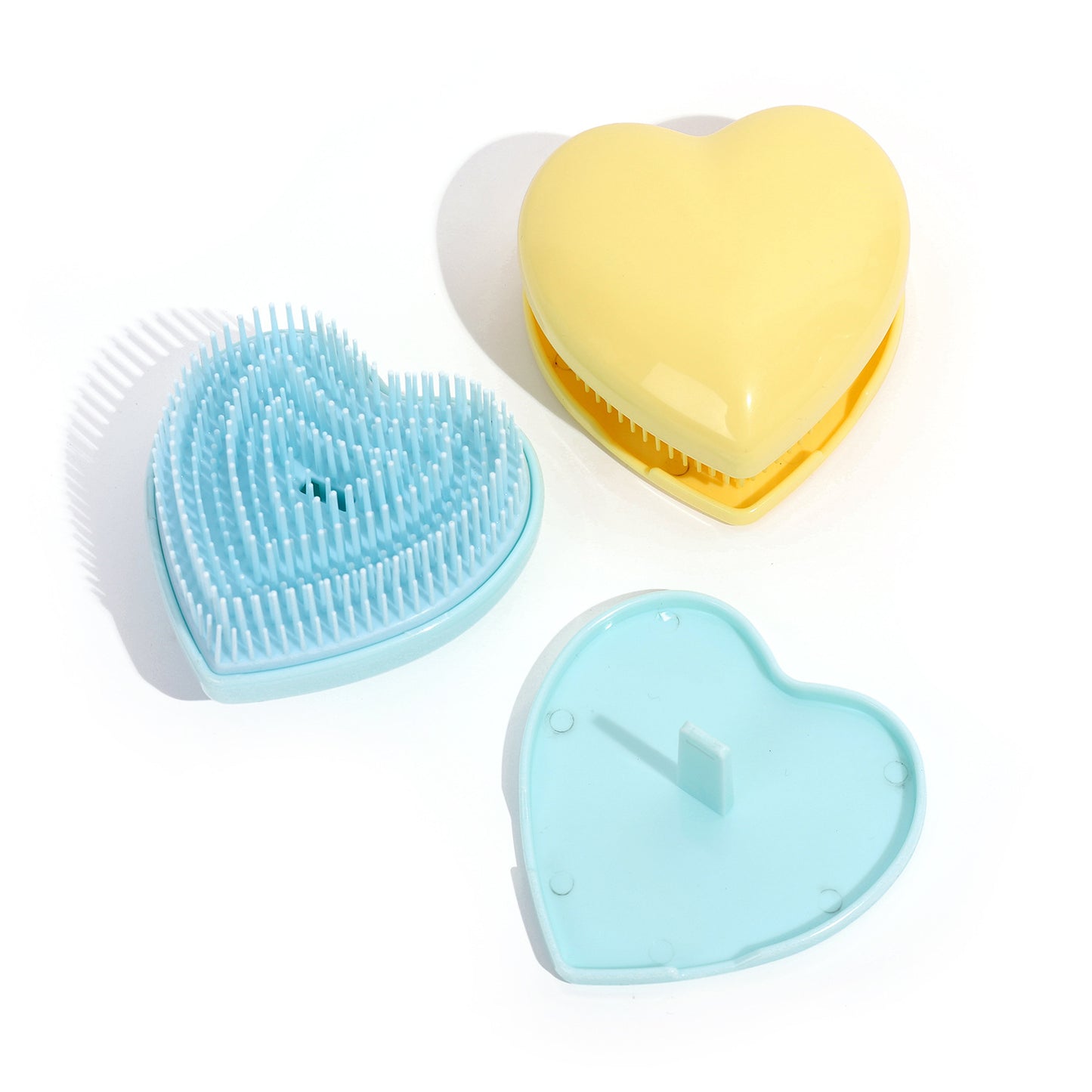 Massage Heart-shaped Split Hairdressing Smooth Not Knotted Cute Hair Brushes & Combs