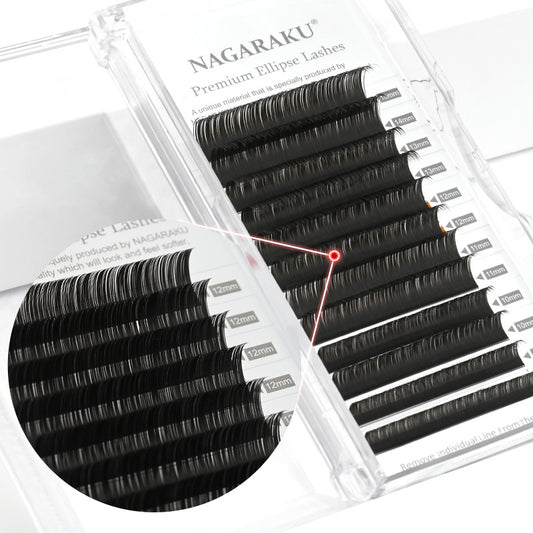 Fog Black Double Pointed Air Flat Soft Zero Touch False Lashes