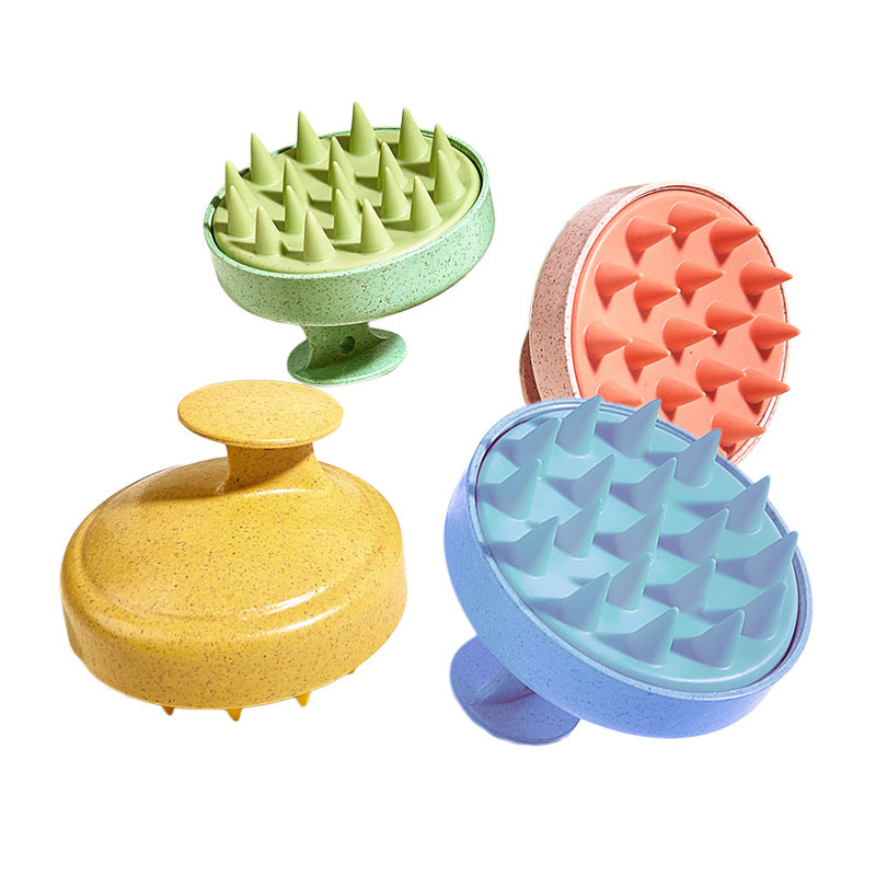 Straw Shampoo Brush Adult Bath Massage Hair Brushes & Combs