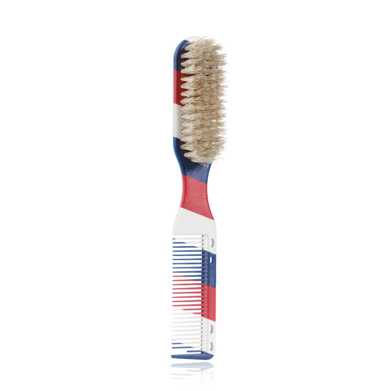 Men's Red White Blue Broken Haircut Cleaning Hairdressing For Hair Brushes & Combs