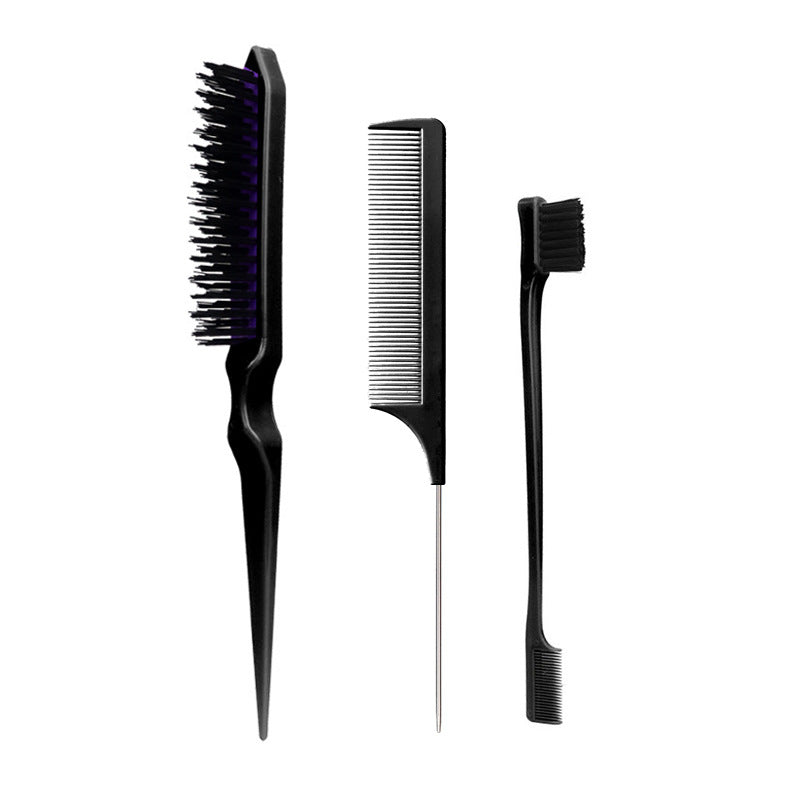 Hairdressing Tail Fluffy Fluff Double Head Eyebrow Hair Brushes & Combs