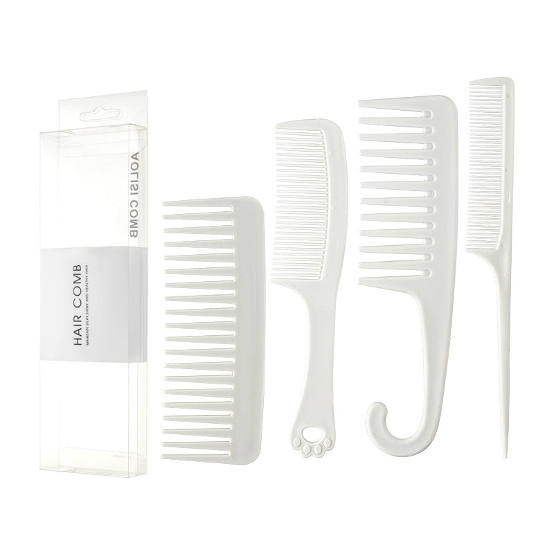 Simple Pointed Tail Portable Wide Fine Hair Brushes & Combs