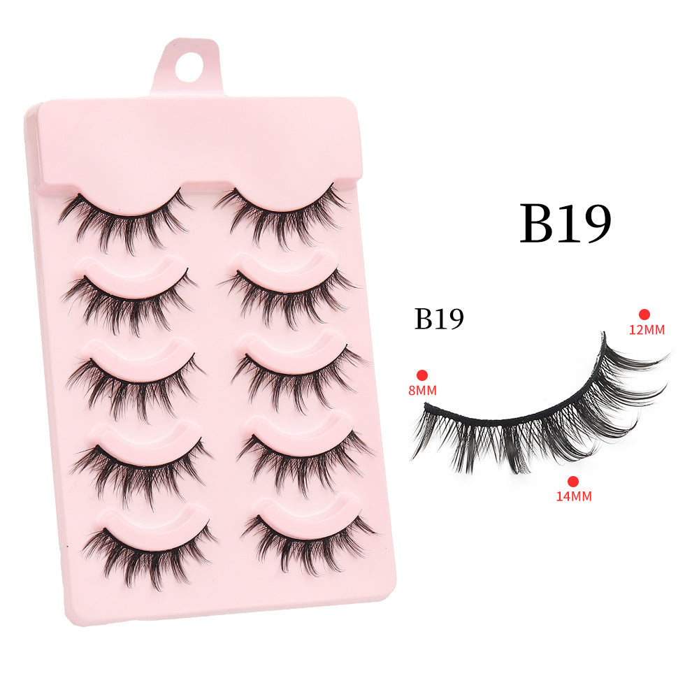 Devil Eyelashes Natural Curling Hard Stem False Lashes