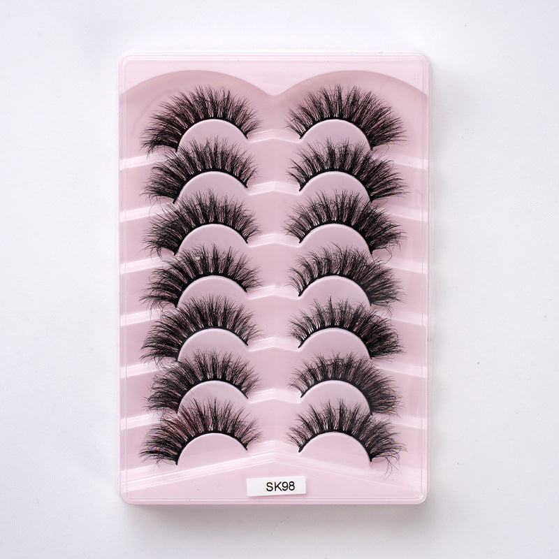 Chemical Fiber Eyelashes Natural Thick Curling False Lashes