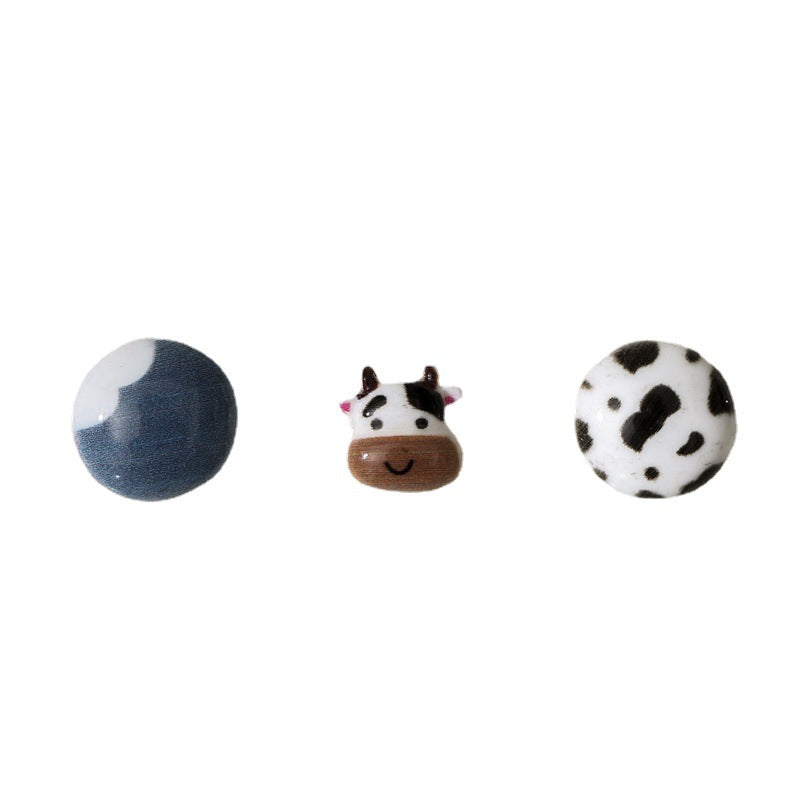 Calf Cow Suit Three-dimensional Painted Animal Nail Stickers