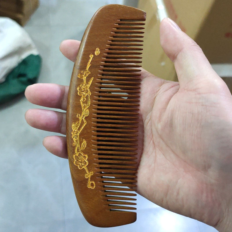 Golden Sandalwood Peacock Black Gold Ebony Hair Brushes & Combs