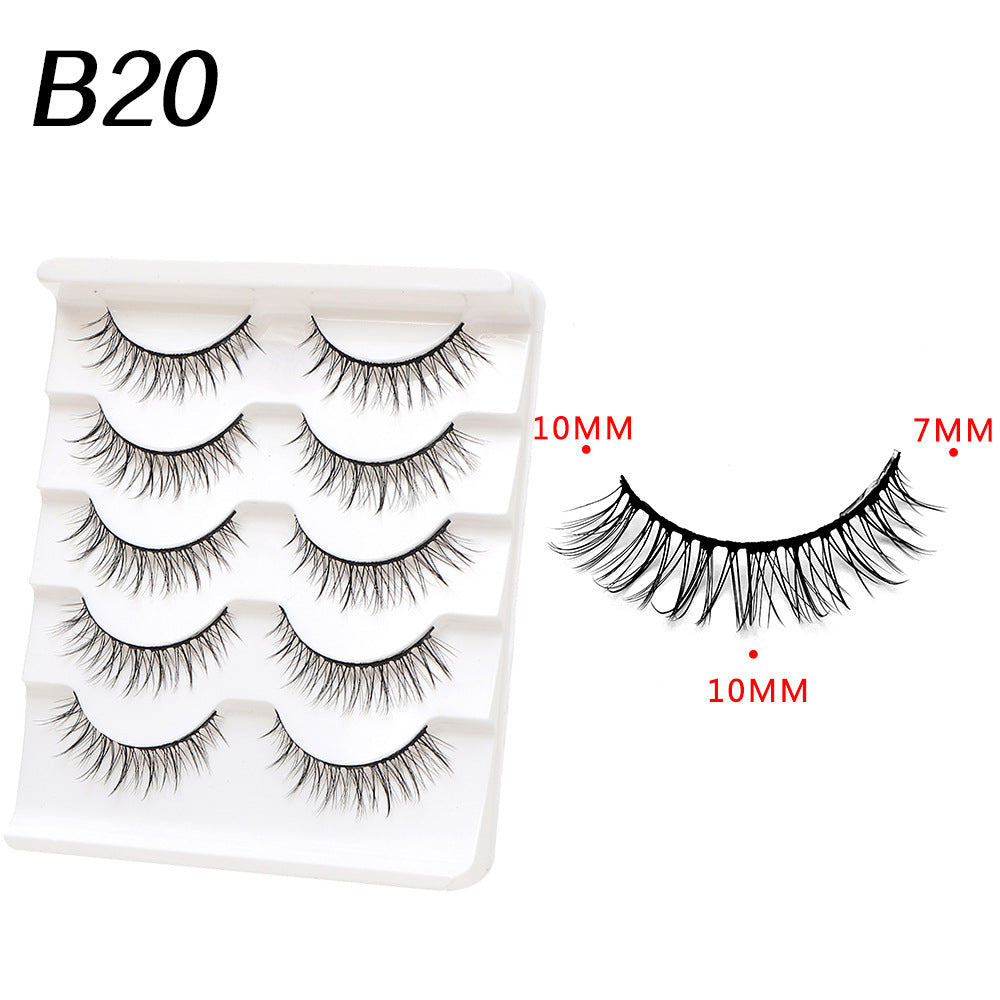 Devil Eyelashes Natural Curling Hard Stem False Lashes