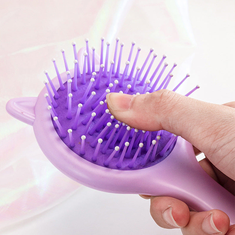 Mirror Two In One Portable Carry-on Hair Brushes & Combs