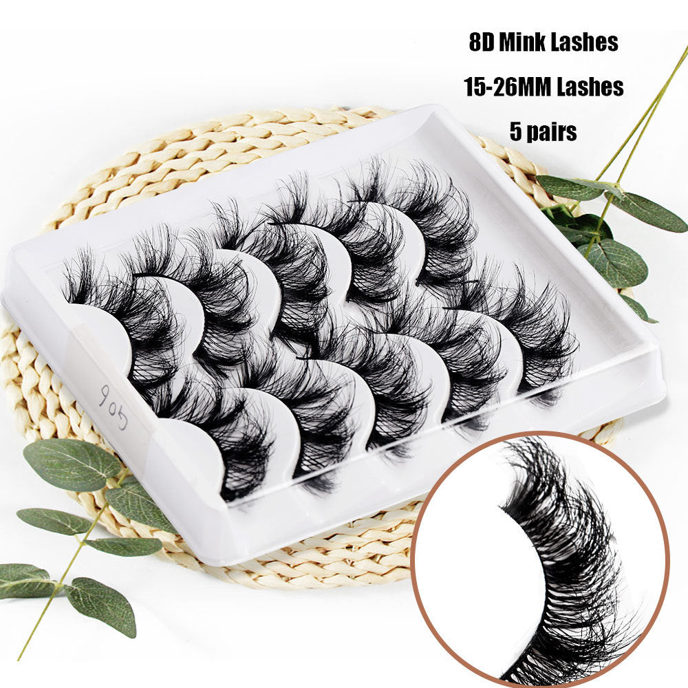 Eyelashes Thick Cross Imitated Mink Pairs False Lashes